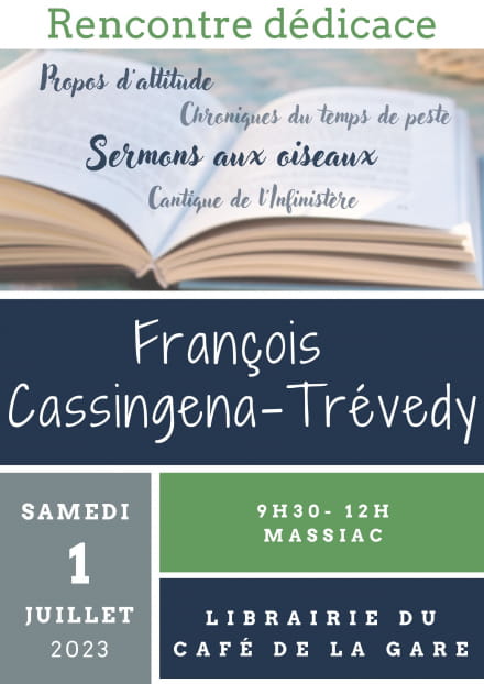 Rencontre-lecture-dédicace avec François Cassingena Trévedy