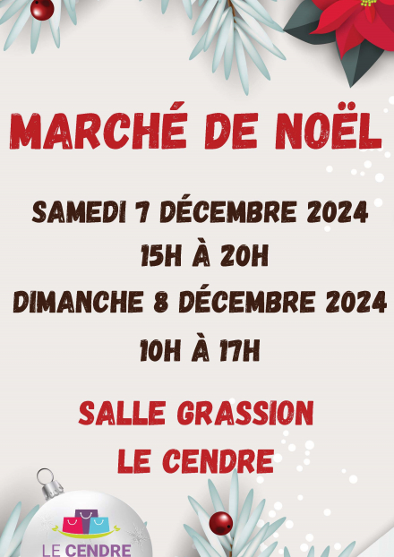 Marché de Noël des commerçants | Le Cendre