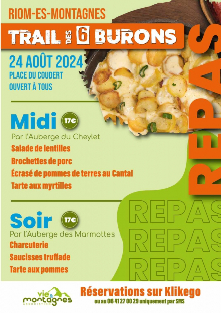 Repas du Trail des 6 Burons