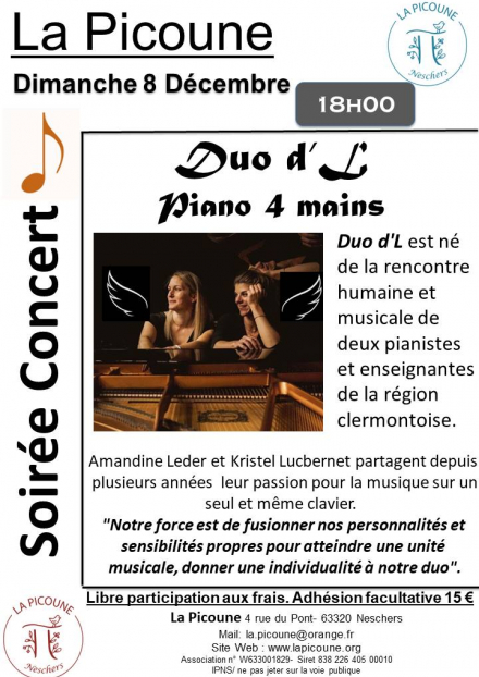 Concert de piano à 4 mains