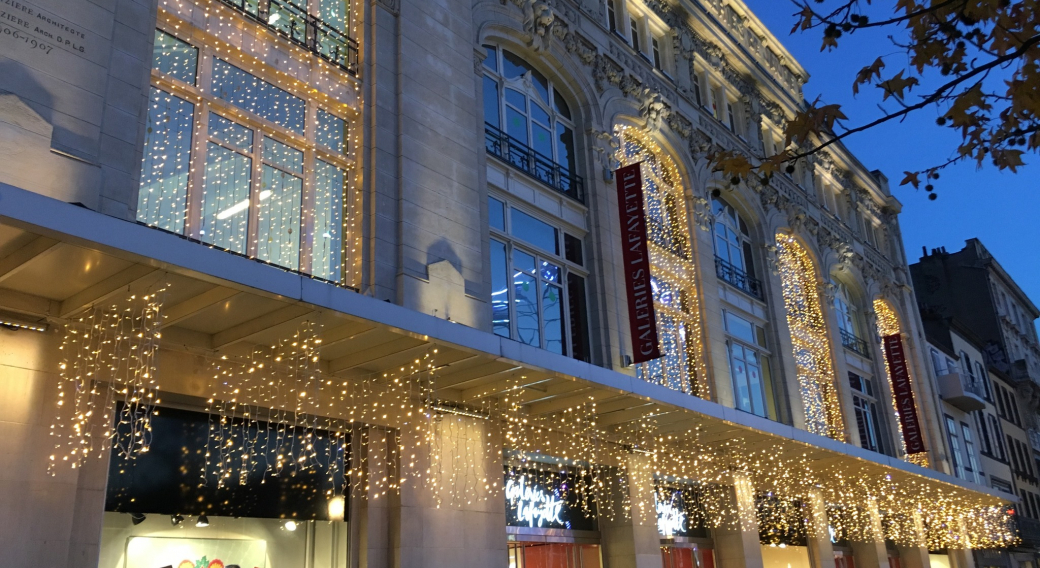 Inauguration de Noël aux Galeries Lafayette