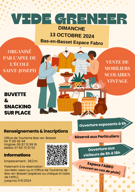 1er vide grenier de l'école St Joseph