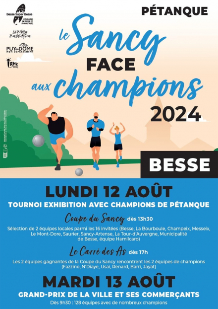 Pétanque : Le Sancy face aux champions