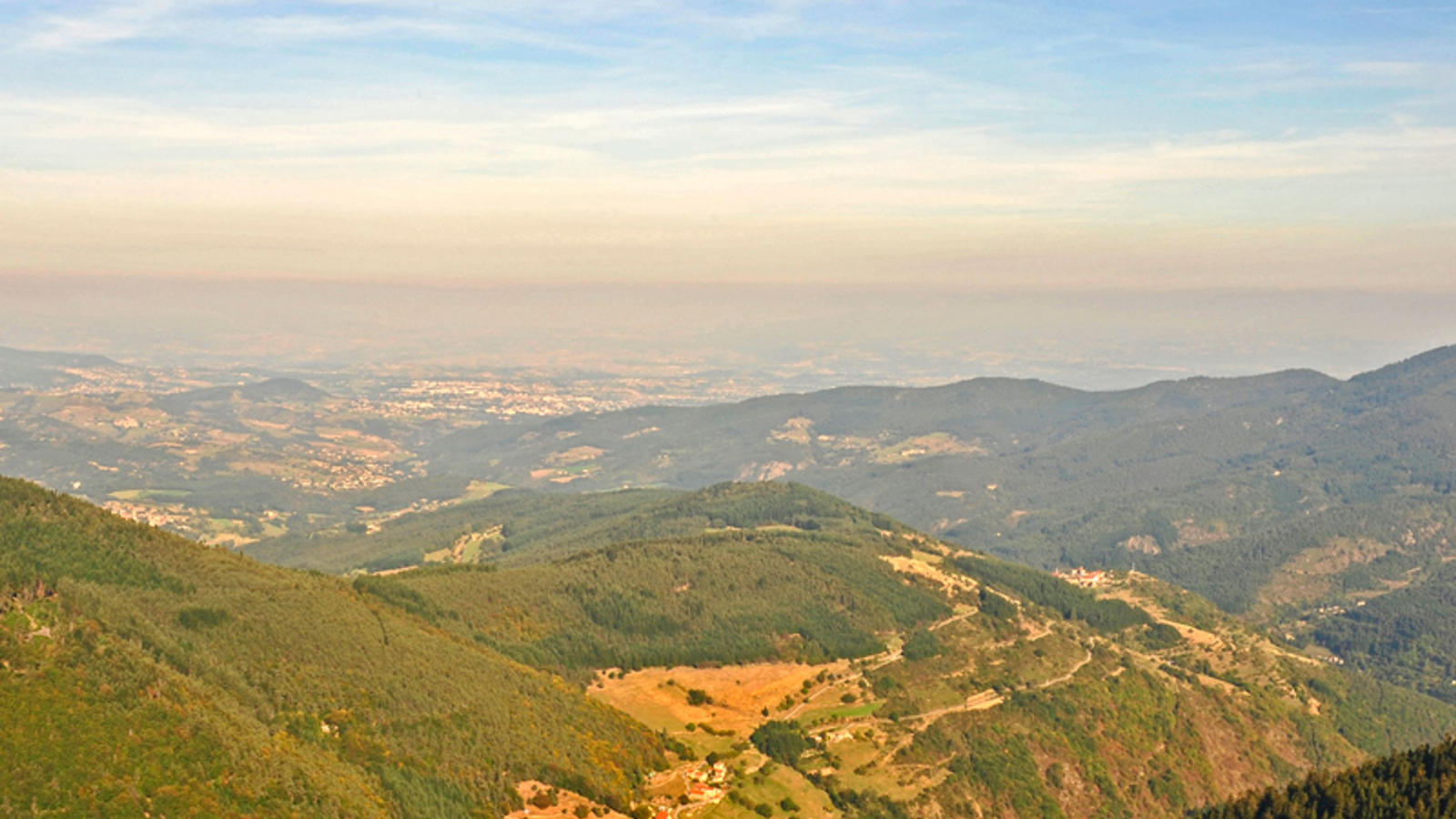 Vue au couchant depuis le Grand Felletin