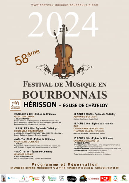 58ème Festival de Musique en Bourbonnais : Chanteurs d'Oiseaux