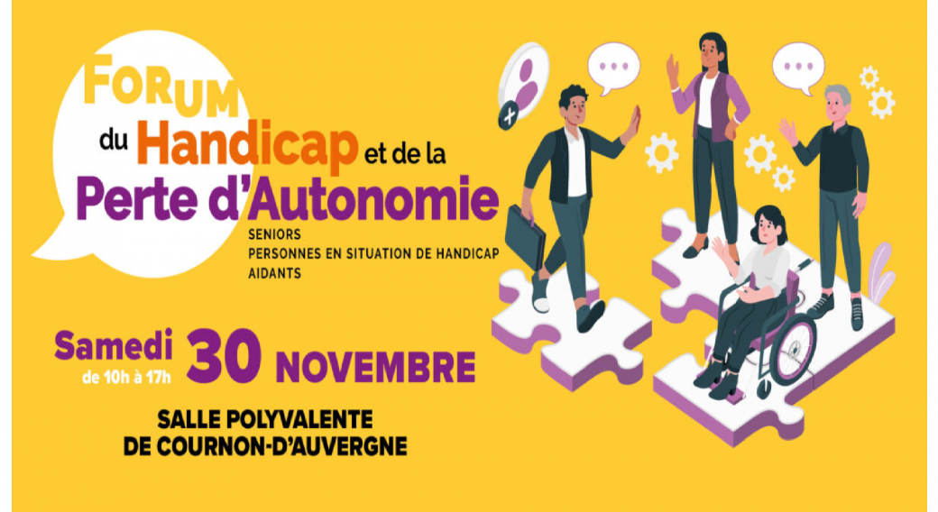 Forum du handicap et de la perte d’autonomie | Ville de Cournon-d'Auvergne