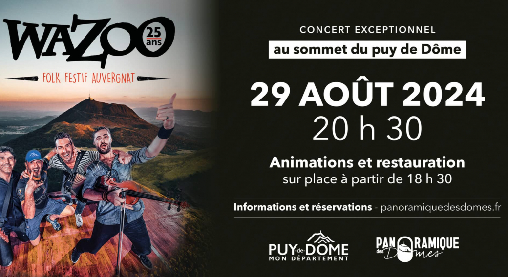 Concert Wazoo | Sommet du puy de Dôme