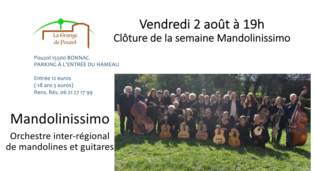 Semaine Mandolinissimo - concert de clôture avec l'orchestre inter-régional