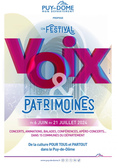 Festival Voix & Patrimoines 2024 - 06/06/2024 - 21/07/2024