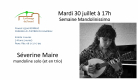 Semaine Mandolinissimo - concert 'Jeune talent Séverine Maire'