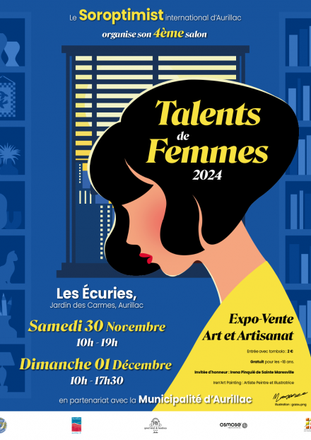 4ème édition du SALON TALENTS DE FEMMES organisé par le SOROPTIMIST INTERNATIONAL D'AURILLAC