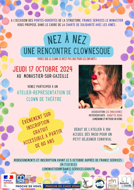 Spectacle clown pour les aînés