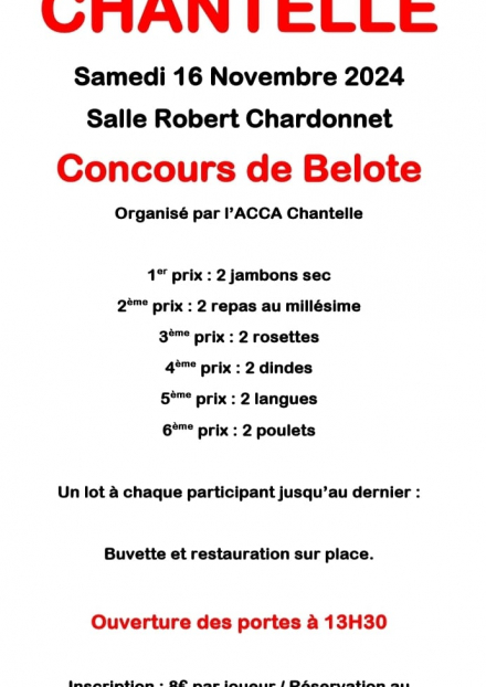 Concours de belote