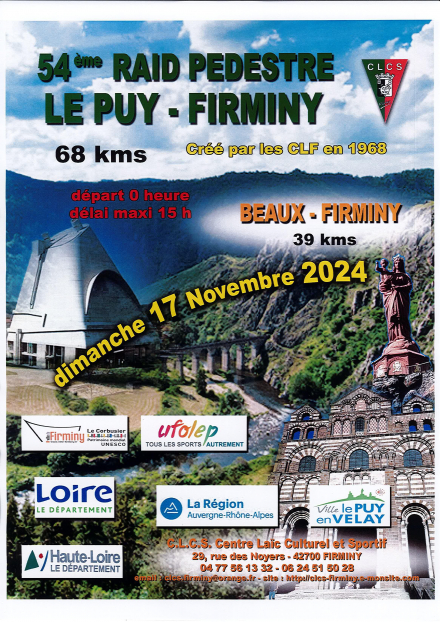 54ème raid pédestre Le Puy - Firminy