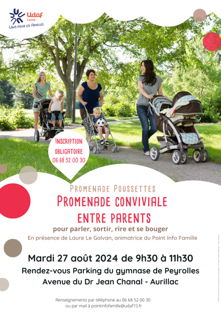 [PROMENADE POUSSETTES] Promenade conviviale entre parents