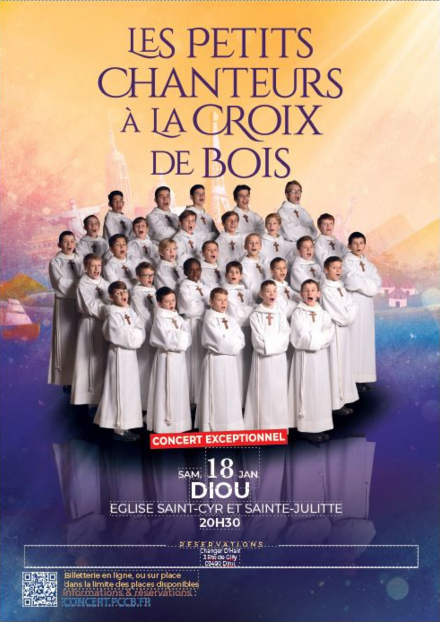 LES PETITS CHANTEURS A LA CROIX DE BOIS en concert a DIOU