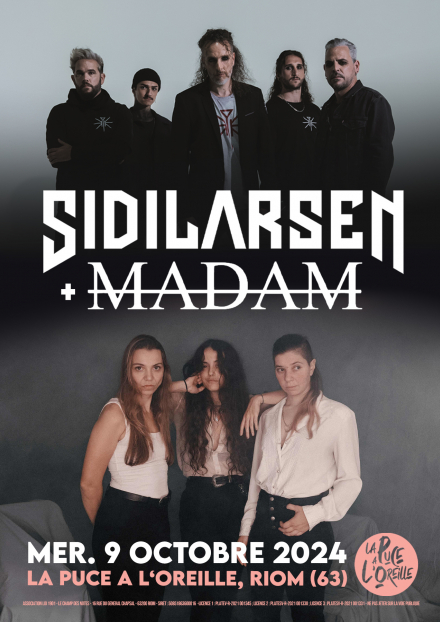 Concert : SIDILARSEN + MADAM