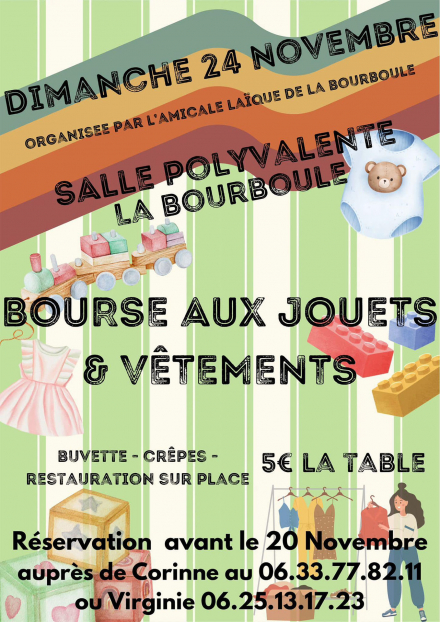 Bourse aux jouets et vêtements