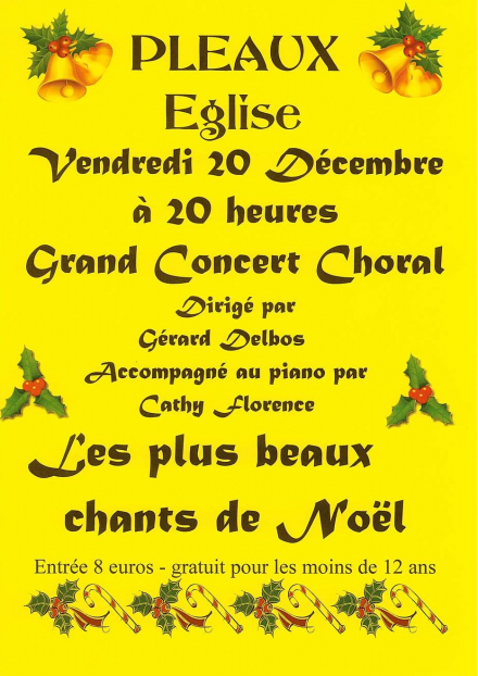 Grand concert choral 'Les plus beaux chants de Noël'