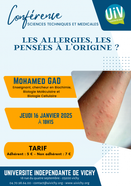 Conférence : les allergies, les pensées à l'origine ?