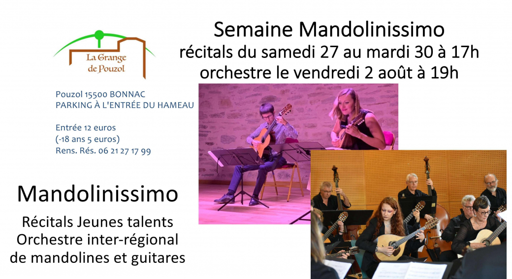 Semaine Mandolinissimo - concert 'Jeune talent Séverine Maire'