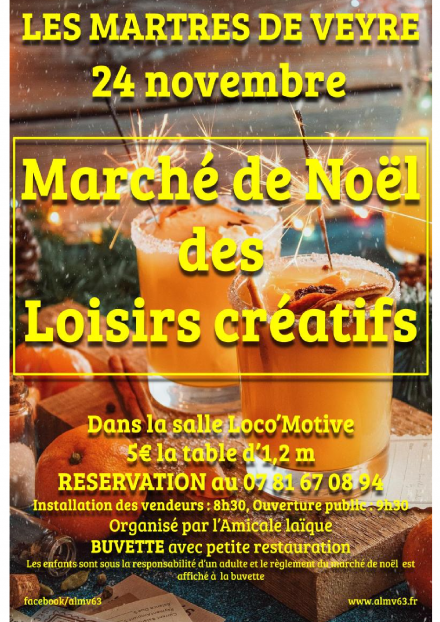 Marché de Noël des loisirs créatifs | Les Martres-de-Veyre