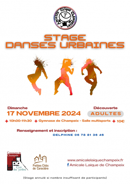 Stage de danses urbaines