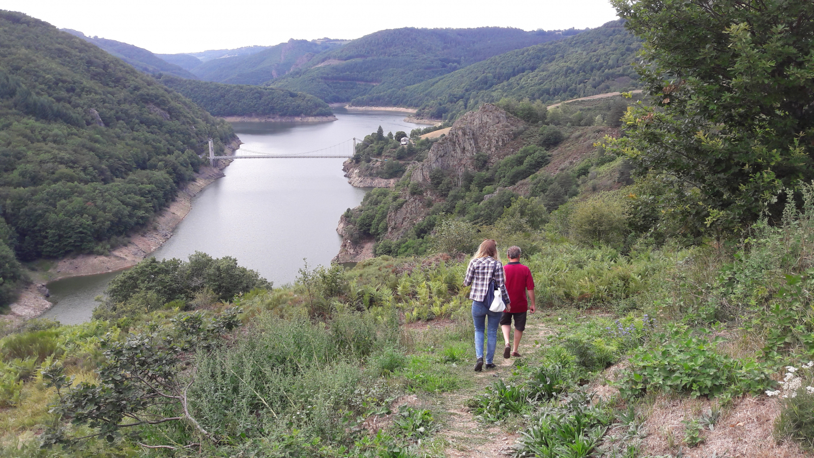 Vue du fer à cheval sur le Pont de Tréboul